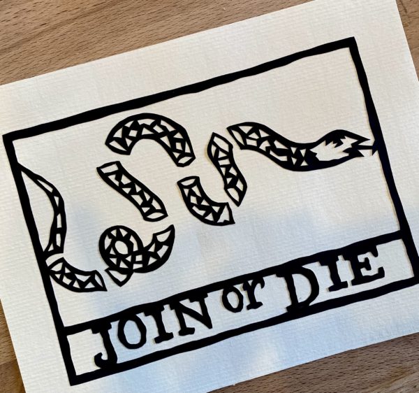 Join or Die Silhouette
